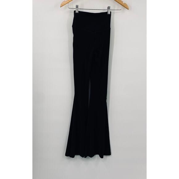 Aerie Offline Flared Leggings Crossover High Waist Black Womens Small - Picture 4 of 8